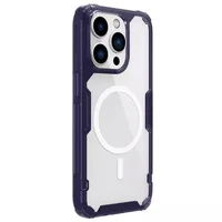 TPU чехол Nillkin Nature Pro Magnetic для Apple iPhone 14 Pro Max (6.7") Темно-фиолетовый (прозрачный)