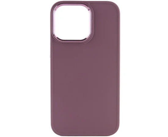 TPU чехол Bonbon Metal Style для Apple iPhone 14 Pro Max (6.7") Бордовый / Plum