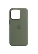 Чехол Silicone case (AAA) full with Magsafe and Animation для Apple iPhone 14 Pro Max (6.7") Зеленый / Olive