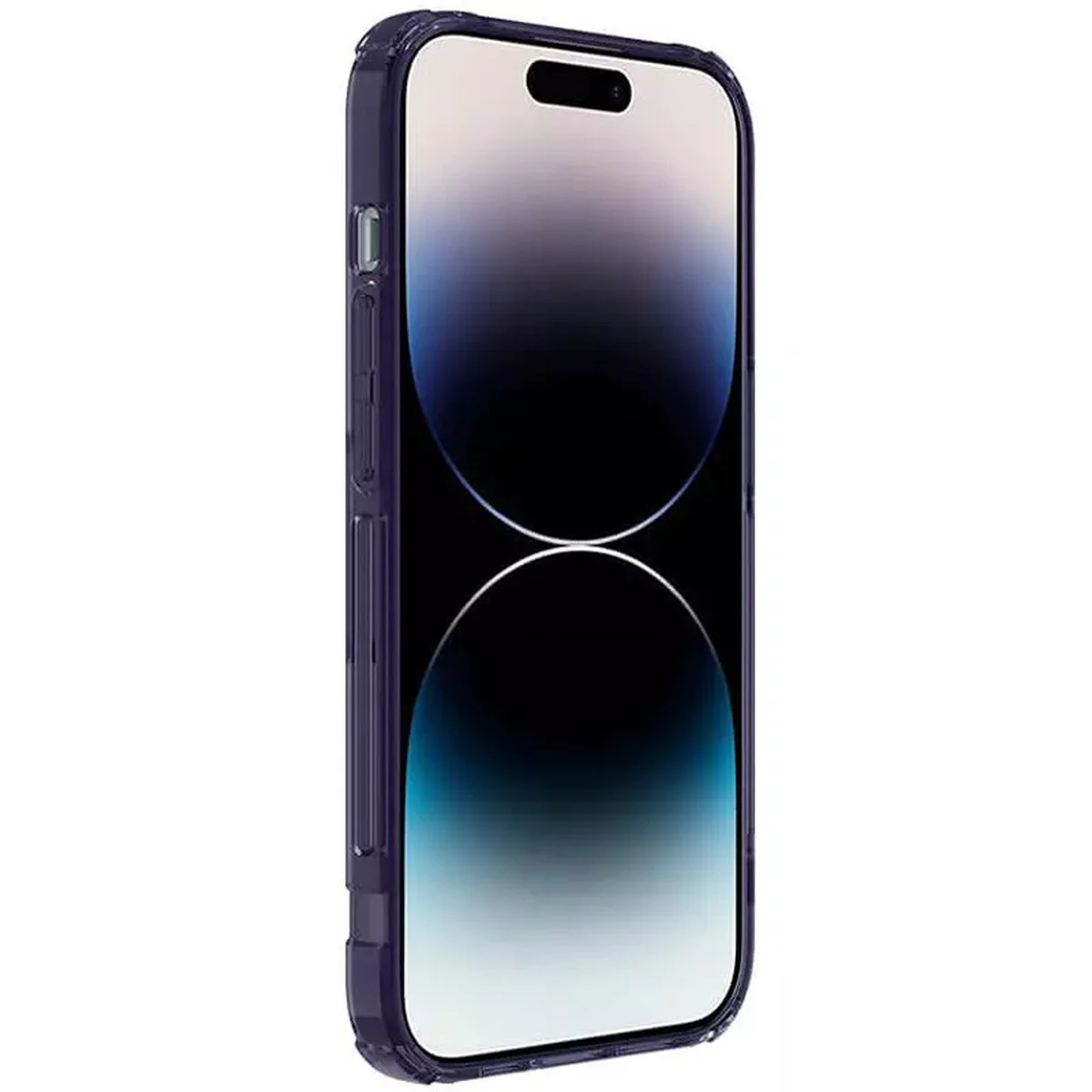 TPU чехол Nillkin Nature Pro Magnetic для Apple iPhone 14 Pro Max (6.7") Темно-фиолетовый (прозрачный)