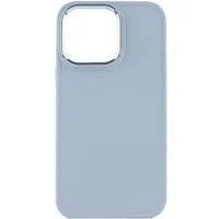 TPU чехол Bonbon Metal Style для Apple iPhone 14 Pro Max (6.7") Голубой / Mist blue