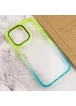 Чохол TPU+PC Fresh sip series для Apple iPhone 14 Pro Max (6.7") Бірюзовий / Лимонний