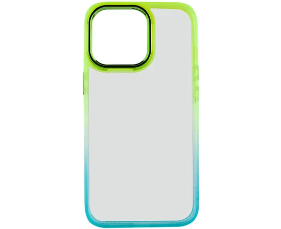 Чохол TPU+PC Fresh sip series для Apple iPhone 14 Pro Max (6.7") Бірюзовий / Лимонний