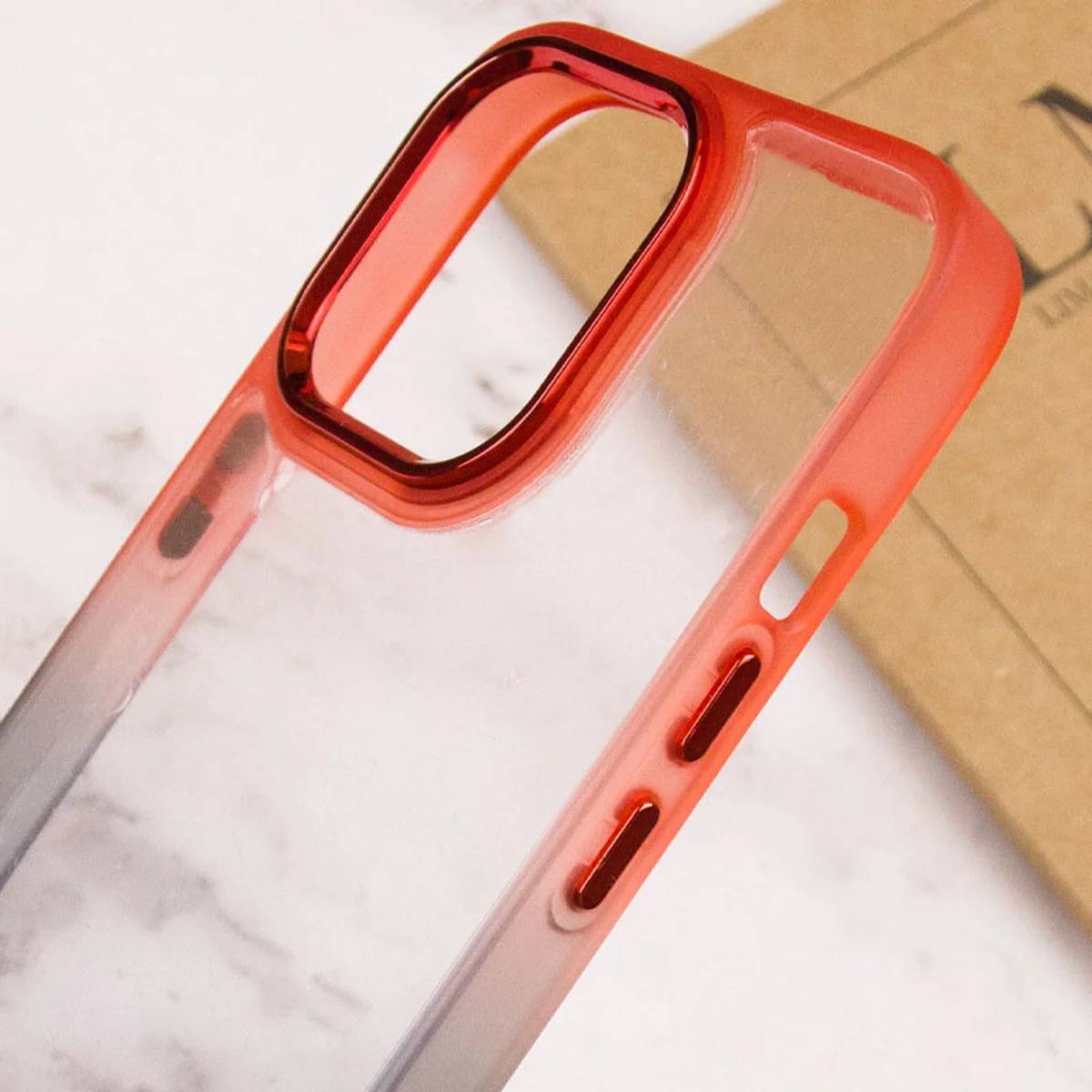 Чехол TPU+PC Fresh sip series для Apple iPhone 14 Pro Max (6.7") Черный / Красный