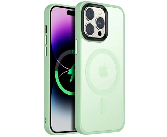 Чехол Ummi Colorful with MagSafe для Apple iPhone 14 Pro Max (6.7") Мятный / Matcha Green
