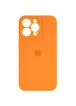 Чехол Silicone Case Full Camera Protective (AA) для Apple iPhone 14 Pro Max (6.7") Оранжевый / Kumquat