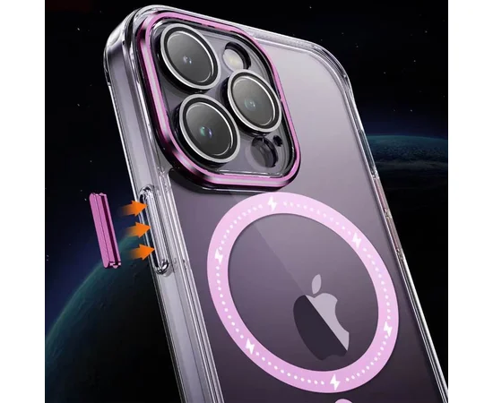 Чехол TPU+PC Colorful with MagSafe для Apple iPhone 14 Pro Max (6.7") Pink