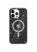 Чехол TPU Galaxy Sparkle (MagFit) для Apple iPhone 14 Pro Max (6.7") Black+Glitter