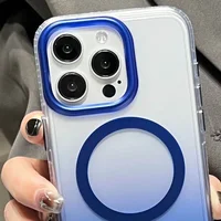 Чехол TPU+PC Shadow with MagSafe для Apple iPhone 14 Pro Max (6.7") Blue