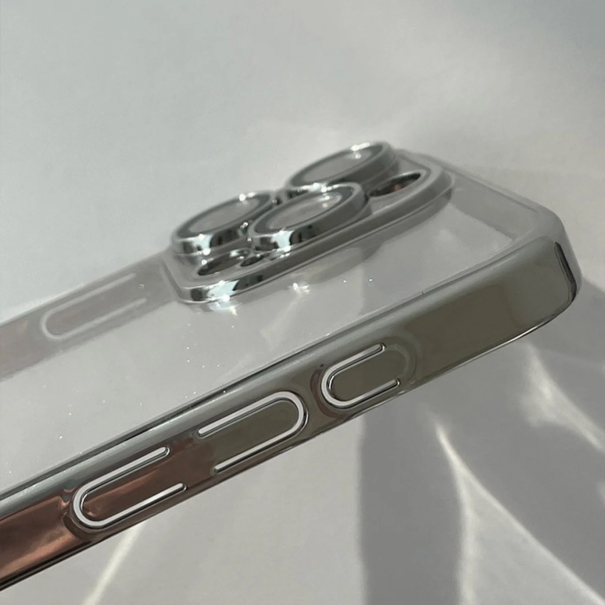 Чехол TPU+PC Glittershine для Apple iPhone 14 Pro Max (6.7") Silver