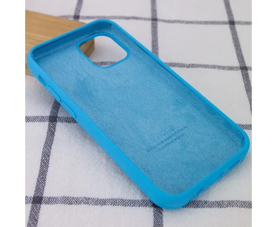 Чохол Silicone Case Full Protective (AA) Apple iPhone 14 Pro Max (6.7") Блакитний / Blue