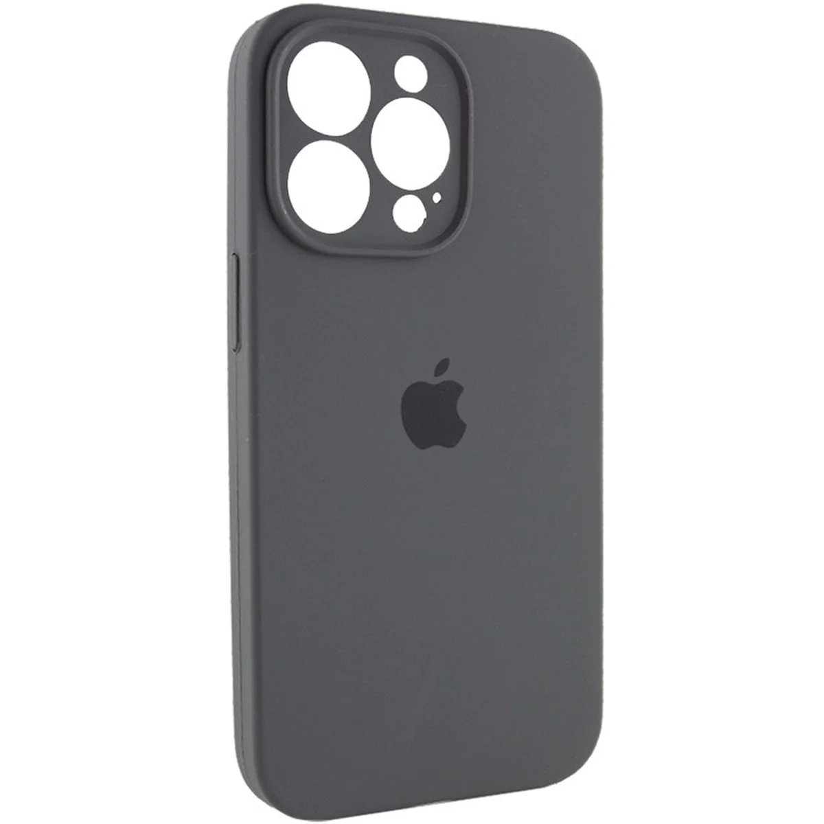 Чохол Silicone Case Full Camera Protective (AA) для Apple iPhone 14 Pro Max (6.7") Сірий / Dark Gray / PVH