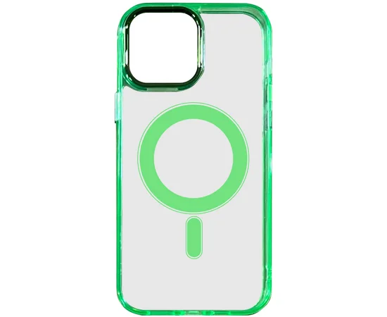 Чехол TPU Iris with MagSafe для Apple iPhone 14 Pro Max (6.7") Салатовый