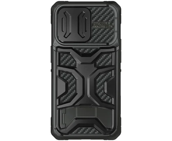 TPU+PC чохол Nillkin CamShield Adventurer Pro (шторка на камеру) для Apple iPhone 14 Pro Max (6.7") Armor Black