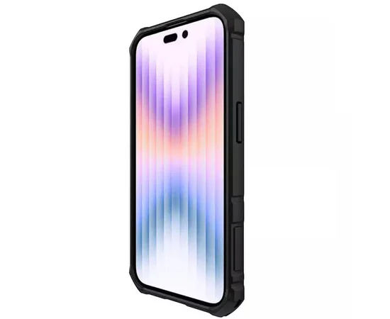 TPU+PC чехол Nillkin CamShield Armor Pro no logo (шторка на камеру) для Apple iPhone 14 Pro Max Зеленый