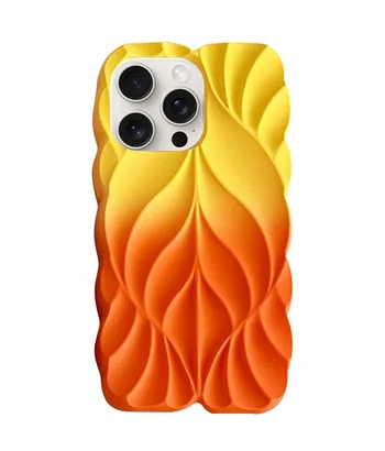 TPU чохол Leaf для Apple iPhone 14 Pro Max (6.7") Yellow / Orange TPU чохол Leaf для Apple iPhone 14 Pro Max (6.7") Yellow / Orange