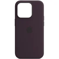 Чехол Silicone case (AAA) full with Magsafe and Animation для Apple iPhone 14 Pro Max (6.7") Фиолетовый / Elderberry