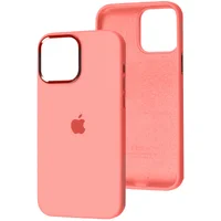 Чохол Silicone Case Metal Buttons (AA) Apple iPhone 14 Pro Max (6.7") Рожевий / Pink Pomelo