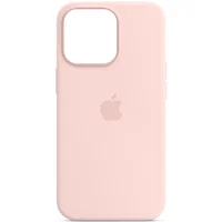 Чехол Silicone case (AAA) full with Magsafe and Animation для Apple iPhone 14 Pro Max (6.7") Розовый / Chalk Pink