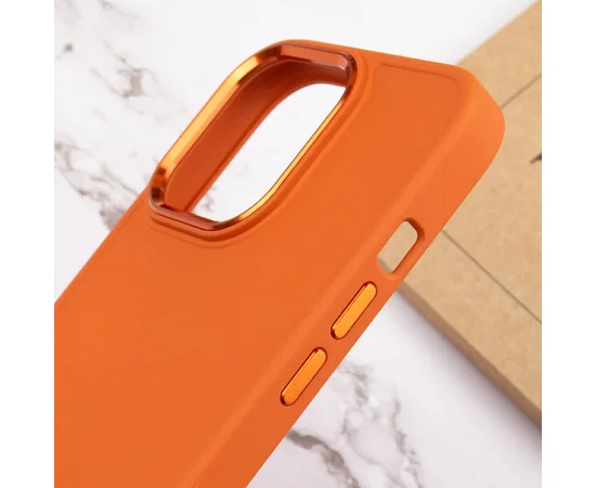 TPU чехол Bonbon Metal Style для Apple iPhone 14 Pro Max (6.7") Оранжевый / Papaya