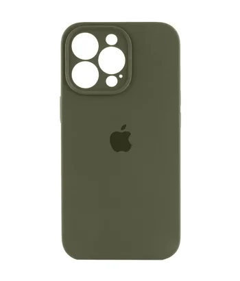 Чохол Silicone Case Full Camera Protective (AA) для Apple iPhone 14 Pro Max (6.7") Зелений / Dark Olive Чохол Silicone Case Full Camera Protective (AA) для Apple iPhone 14 Pro Max (6.7") Зелений / Dark Olive