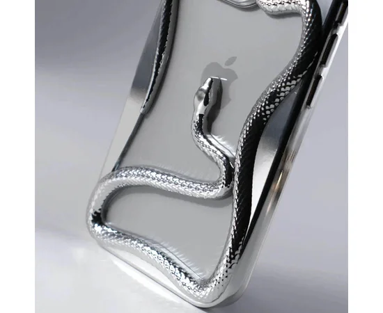 TPU чехол Snake для Apple iPhone 14 Pro Max (6.7") Silver