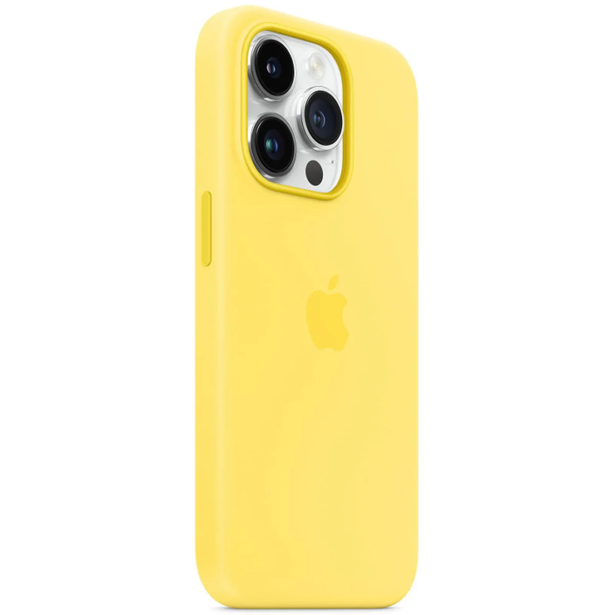 Чехол Silicone case (AAA) full with Magsafe для Apple iPhone 14 Pro Max (6.7") Желтый / Canary Yellow