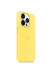Чехол Silicone case (AAA) full with Magsafe для Apple iPhone 14 Pro Max (6.7") Желтый / Canary Yellow