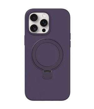 Чехол Silicone Case Full Protective NO LOGO with Ring для Apple iPhone 14 Pro Max (6.7") Purple