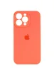 Чехол Silicone Case Full Camera Protective (AA) для Apple iPhone 14 Pro Max (6.7") Оранжевый / Pink citrus