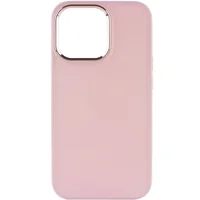TPU чехол Bonbon Metal Style для Apple iPhone 14 Pro Max (6.7") Розовый / Light pink