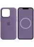 Чехол Silicone case (AAA) full with Magsafe and Animation для Apple iPhone 14 Pro Max (6.7") Фиолетовый / Iris