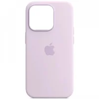 Чехол Silicone case (AAA) full with Magsafe and Animation для Apple iPhone 14 Pro Max (6.7") Сиреневый / Lilac