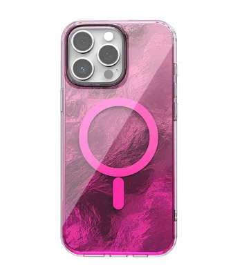 Чехол TPU Shiny Mountain (MagFit) для Apple iPhone 14 Pro Max (6.7") Pink