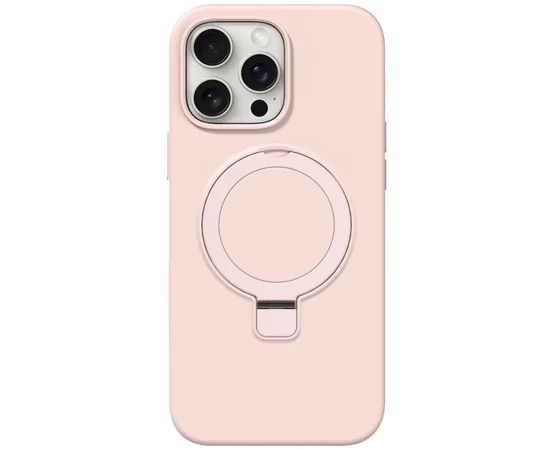 Чохол Silicone Case Full Protective NO LOGO with Ring для Apple iPhone 14 Pro Max (6.7") Pink
