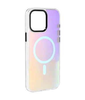 Чохол TPU Lunar Glow (MagFit) для Apple iPhone 14 Pro Max (6.7") Titanium Black