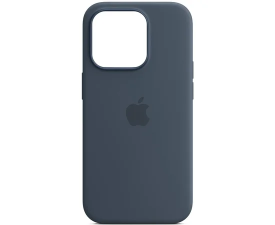 Чехол Silicone case (AAA) full with Magsafe and Animation для Apple iPhone 14 Pro Max (6.7") Синий / Storm Blue