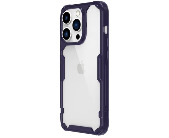 TPU чехол Nillkin Nature Pro Series для Apple iPhone 14 Pro Max (6.7") Темно-фиолетовый (прозрачный)