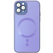 Чехол TPU+Glass Sapphire Midnight with MagSafe для Apple iPhone 14 Pro Max (6.7") Сиреневый / Dasheen