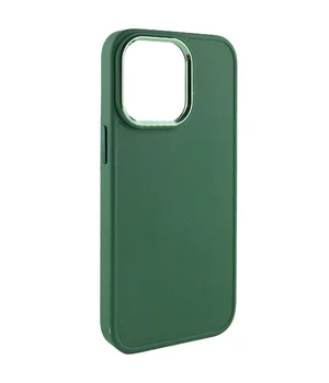 TPU чехол Bonbon Metal Style для Apple iPhone 14 Pro Max (6.7") Зеленый / Army green