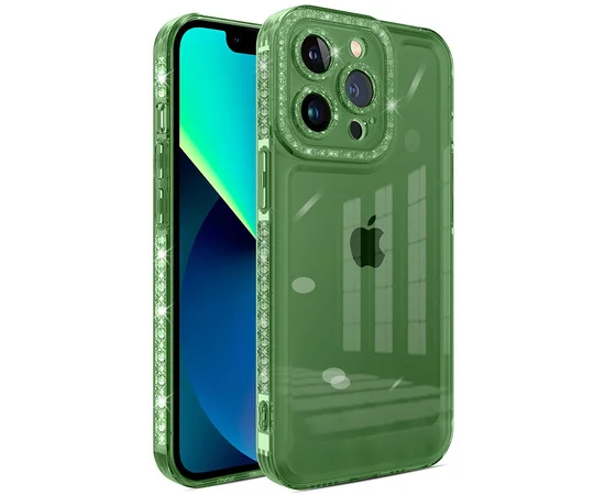 Чехол TPU Starfall Clear для Apple iPhone 14 Pro Max (6.7") Зеленый