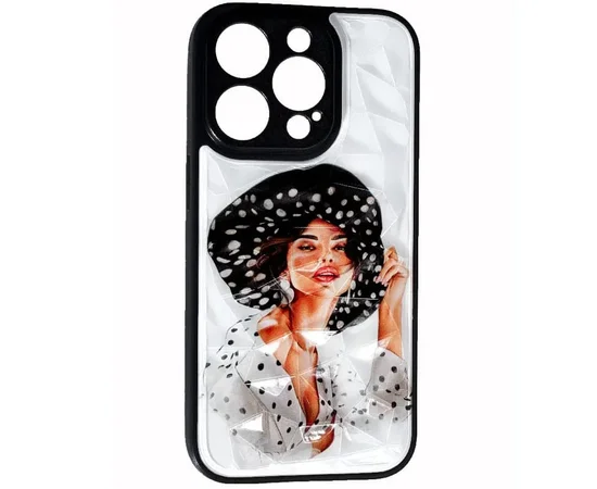 TPU+PC чохол Prisma Ladies для Apple iPhone 14 Pro Max (6.7") Girl in a hat