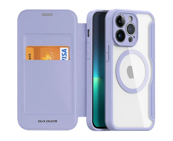 Чохол-книжка Dux Ducis Skin X Pro with MagSafe для Apple iPhone 14 Pro Max (6.7") Purple
