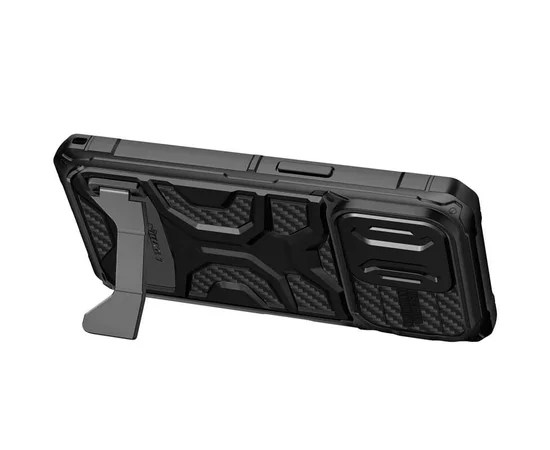 TPU+PC чохол Nillkin CamShield Adventurer Pro (шторка на камеру) для Apple iPhone 14 Pro Max (6.7") Armor Black