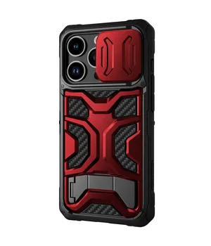 TPU+PC чохол Nillkin CamShield Adventurer Pro (шторка на камеру) для Apple iPhone 14 Pro Max (6.7") Maga Red