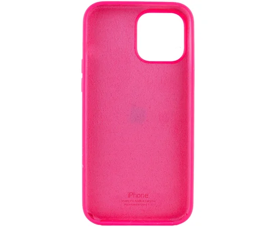 Чехол Silicone Case Full Protective (AA) для Apple iPhone 14 Pro Max (6.7") Розовый / Barbie pink