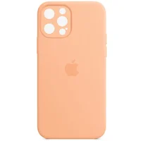 Чехол Silicone Case Full Camera Protective (AA) для Apple iPhone 14 Pro Max (6.7") Оранжевый / Cantaloupe