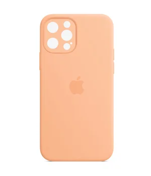 Чехол Silicone Case Full Camera Protective (AA) для Apple iPhone 14 Pro Max (6.7") Оранжевый / Cantaloupe