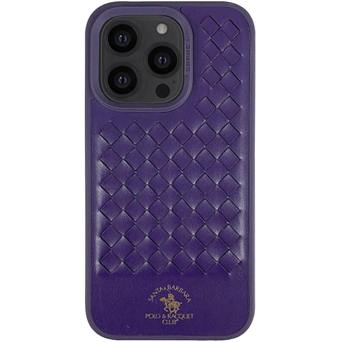 Кожаный чехол Polo Santa Barbara для Apple iPhone 14 Pro Max (6.7") Purple
