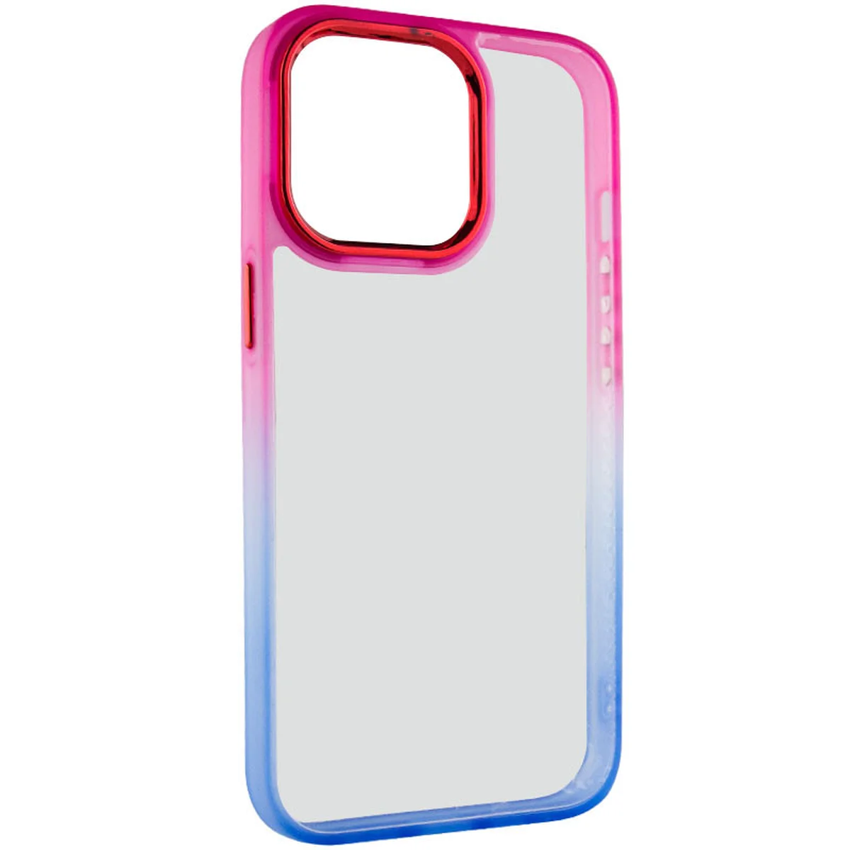 Чехол TPU+PC Fresh sip series для Apple iPhone 14 Pro Max (6.7") Синий / Розовый